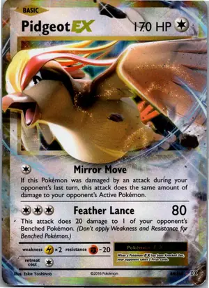 Pokémon-Karte Pidgeot EX Tauboss EX 64/108 Evolution