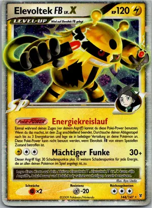 Pokémon-Karte Elevoltek FB Lv.X 144/147 Ultimative Sieger