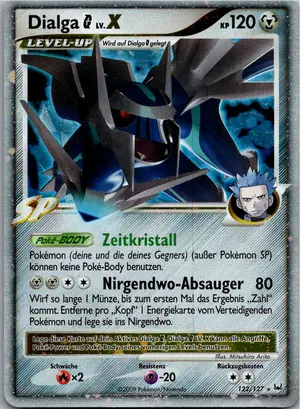Pokémon-Karte Dialga G Lv.X 122/127 Platin