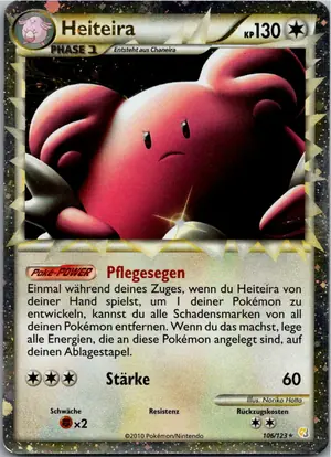 Pokémon-Karte Heiteira 106/123 HeartGold SoulSilver