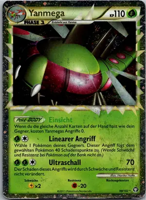 Pokémon-Karte Yanmega 98/102 Triumph