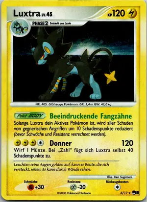 Pokémon-Karte Luxtra 3/17 POP Series 8