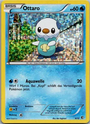 Pokémon-Karte Ottaro 4/12 McDonald's Collection 2011