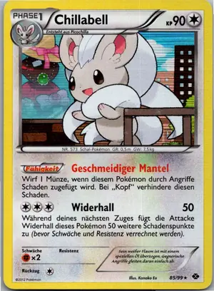 Pokémon-Karte Chillabell 85/99 Kommende Schicksale