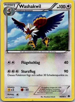 Pokémon-Karte Washakwil 88/98 Aufstreben der Mächtigen