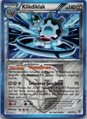 Pokémon-Karte Klikdiklak 90/135 Plasma-Sturm