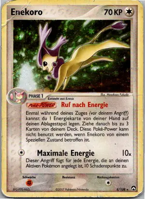 Pokémon-Karte Enekoro 8/108 EX Power Keepers