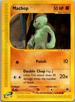 Pokémon-Karte Machop Machollo 117/165 Expedition
