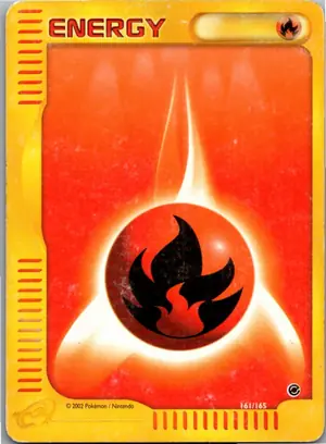 Pokémon-Karte Fire Energy Feuer-Energie 161/165 Expedition