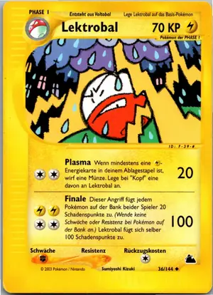 Pokémon-Karte Lektrobal 36/144 Skyridge