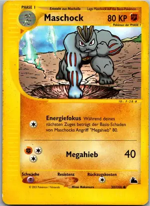 Pokémon-Karte Maschock 38/144 Skyridge