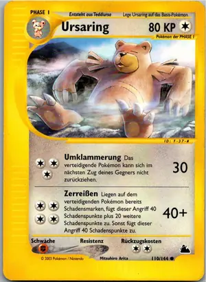 Pokémon-Karte Ursaring 110/144 Skyridge