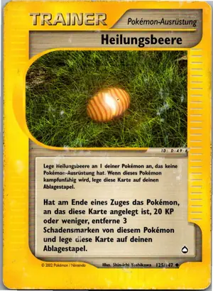 Pokémon-Karte Heilungsbeere 125/147 Aquapolis
