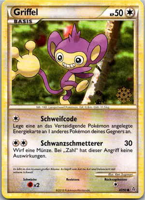 Pokémon-Karte Griffel 43/95 Entfesselt