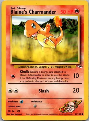 Blaine's Charmander 61/132 Gym Heroes