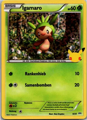 Pokémon-Karte Igamaro 6/25 McDonald's Collection 2021