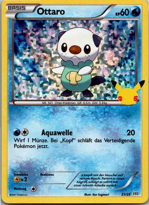 Pokémon-Karte Ottaro 21/25 McDonald's Collection 2021