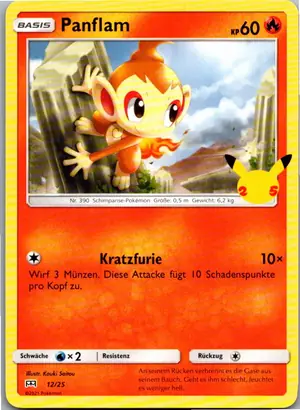 Pokémon-Karte Panflam 12/25 McDonald's Collection 2021