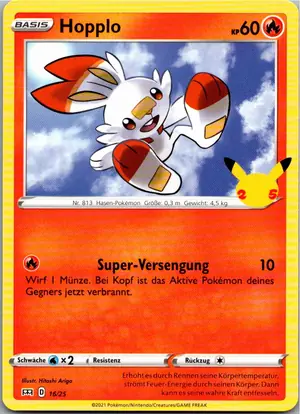 Pokémon-Karte Hopplo 16/25 McDonald's Collection 2021