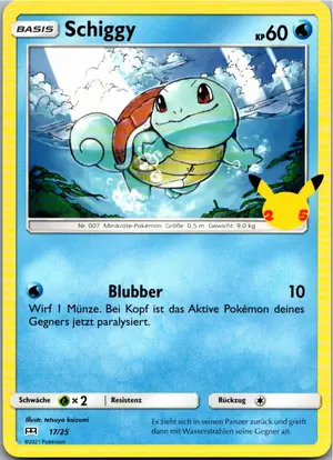 Pokémon-Karte Schiggy 17/25 McDonald's Collection 2021