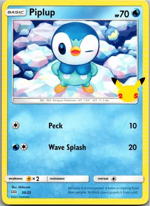 Pokémon-Karte Piplup Plinfa 20/25 McDonald's Collection 2021