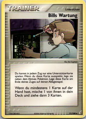 Bills Wartung Exemplar 1,95 €