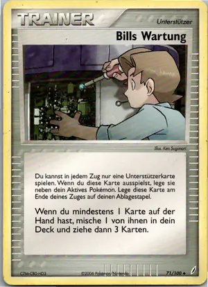 Bills Wartung Exemplar 1,95 €