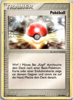 Pokémon-Karte Pokéball 82/100 EX Crystal Guardians