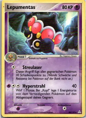 Pokémon-Karte Lepumentas 38/110 EX Holon Phantoms