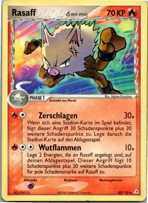 Pokémon-Karte Rasaff 50/110 EX Holon Phantoms