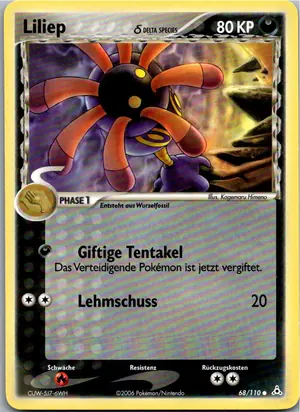 Pokémon-Karte Liliep 68/110 EX Holon Phantoms