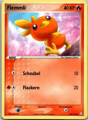 Pokémon-Karte Flemmli 83/110 EX Holon Phantoms