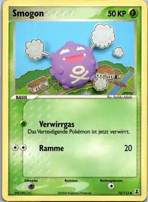Pokémon-Karte Smogon 72/113 EX Delta Species
