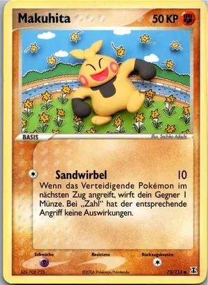 Pokémon-Karte Makuhita 75/113 EX Delta Species