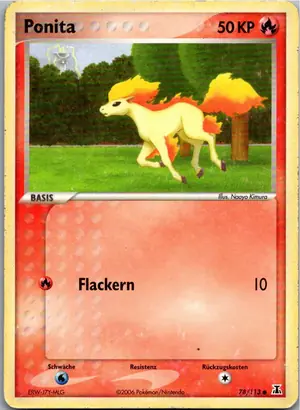 Pokémon-Karte Ponita 78/113 EX Delta Species