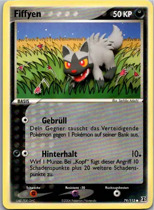 Pokémon-Karte Fiffyen 79/113 EX Delta Species