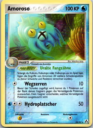 Pokémon-Karte Amoroso 23/92 EX Legend Maker