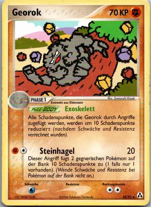 Pokémon-Karte Georok 34/92 EX Legend Maker