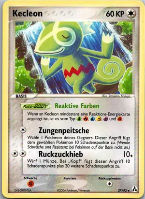 Pokémon-Karte Kecleon 37/92 EX Legend Maker