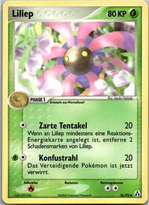 Pokémon-Karte Liliep 56/92 EX Legend Maker