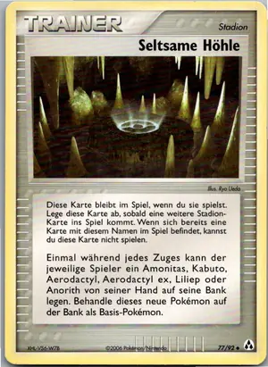 Pokémon-Karte Seltsame Höhle 77/92 EX Legend Maker