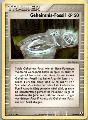 Pokémon-Karte Geheimnis-Fossil 79/92 EX Legend Maker