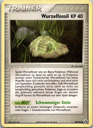 Pokémon-Karte Wurzelfossil 80/92 EX Legend Maker