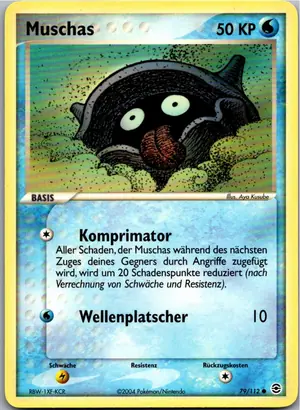 Pokémon-Karte Muschas 79/112 EX Feuerrot & Blattgrün