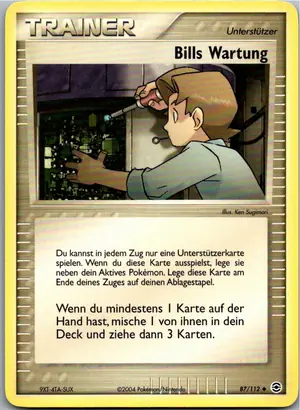 Bills Wartung Exemplar 1,95 €