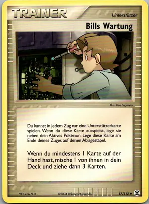 Bills Wartung Exemplar 1,95 €