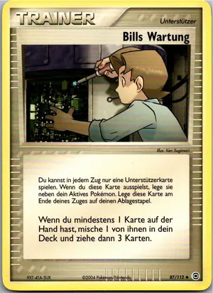 Bills Wartung Exemplar 1,95 €