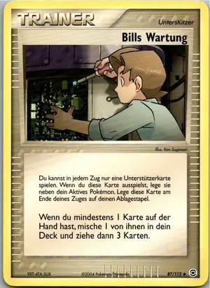 Bills Wartung Exemplar 1,95 €