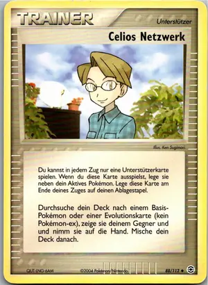 Pokémon-Karte Celios Netzwerk 88/112 EX Feuerrot & Blattgrün