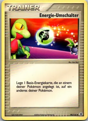 Pokémon-Karte Energie-Umschalter 90/112 EX Feuerrot & Blattgrün